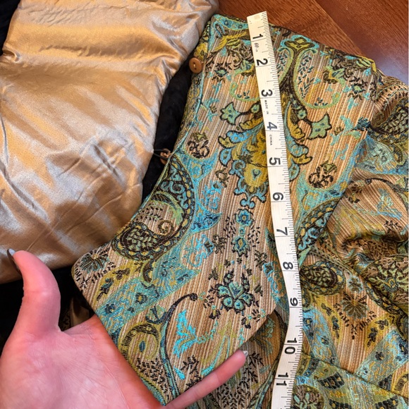 Tapestry Faux Fur Collar Jacket - Picture 2 of 13